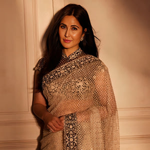 Katrina Kaif's Mesh Magic: A Showstopping Saree at Anant Ambani's Reception