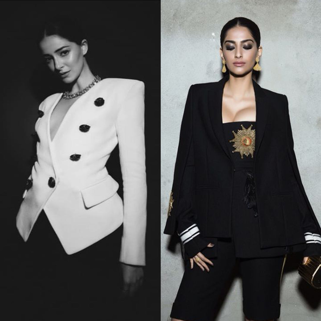 Blazing the Trail with Ananya Panday & Sonam Kapoor: Blazers and Biker Shorts for the Modern Fashionista